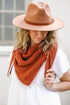 Just Getting Started Triangle Scarf Knitting Pattern